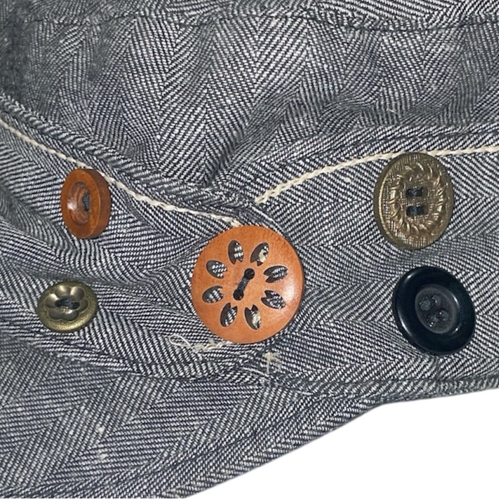 D&Y Elastafit Black and Gray Newsboy Style Cap - Picture 2 of 7